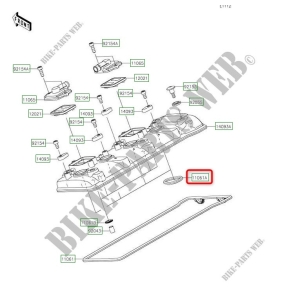 Gasket, spark plug hole, ZX-10R